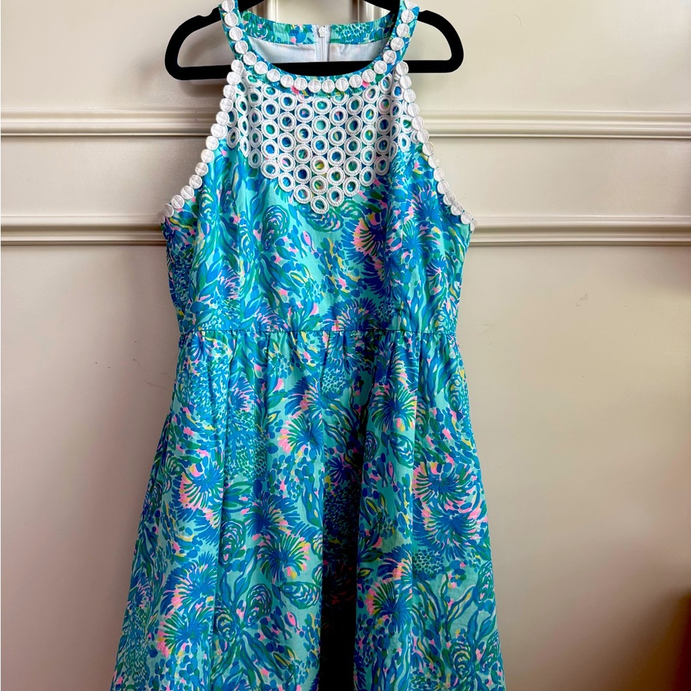 Lilly Pulitzer Girls Kinley Fit and Flare Dress —Size 12